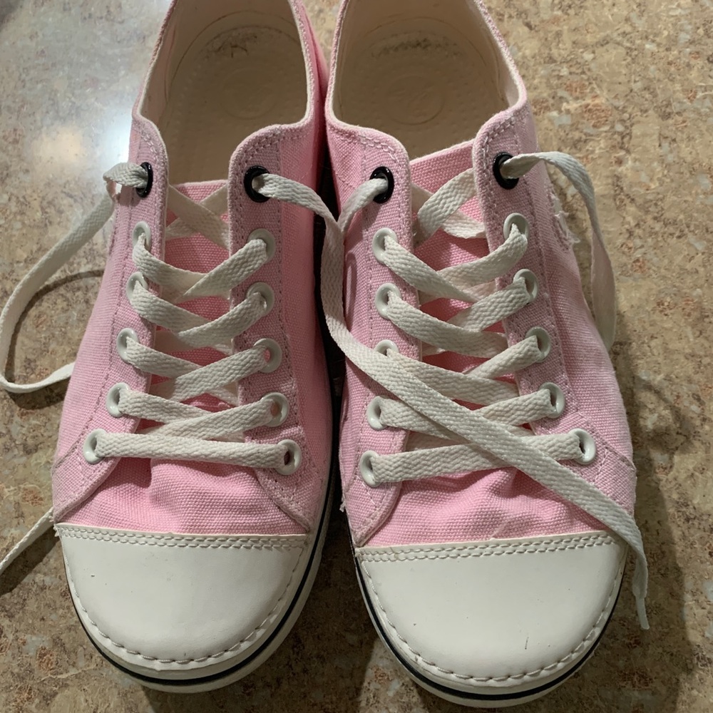Pink Croc Sneakers